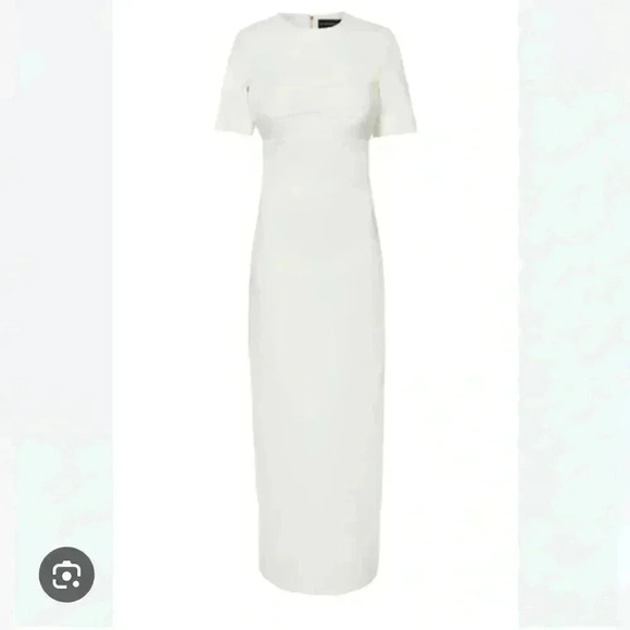 NWT $2300 Brandon Maxwell Women's White Backless Cutout Cady Dress Size 8 - Picture 3 of 15